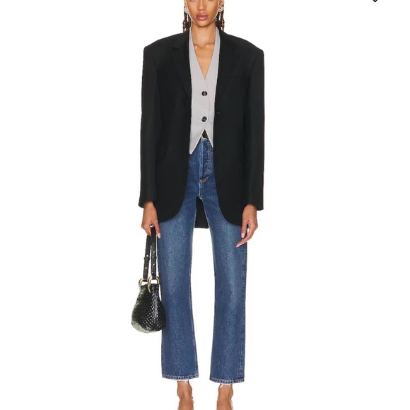 Agolde women’s Dark Blue Straight Jeans - Picture 2 of 12